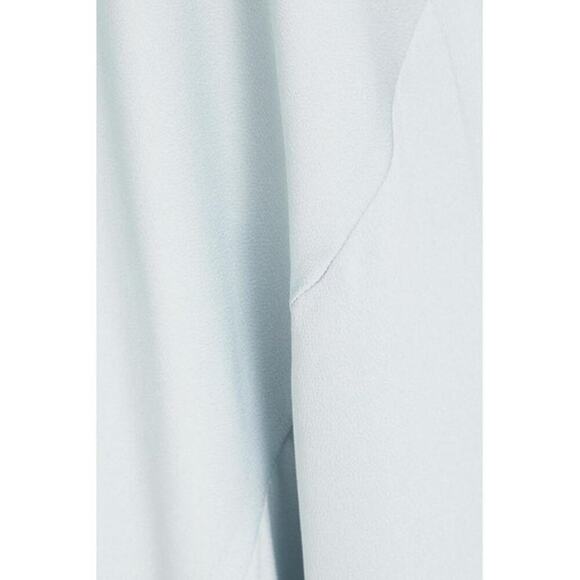 SHONA JOY Asymmetric Satin-Crepe Maxi Dress in CLOUD US Size 8 NWT! - Picture 4 of 7